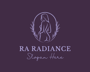 Woman Nude Body logo design