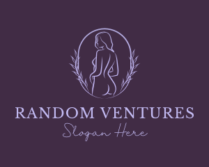 Woman Nude Body logo design