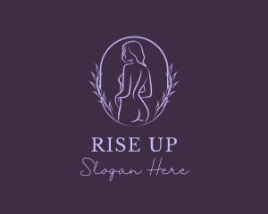 Woman Nude Body logo design