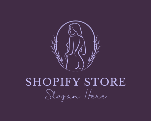 Woman Nude Body logo design