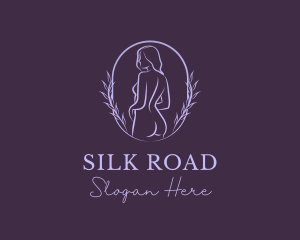 Woman Nude Body logo design