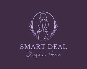 Woman Nude Body logo design