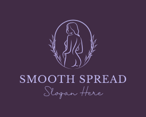 Woman Nude Body logo design