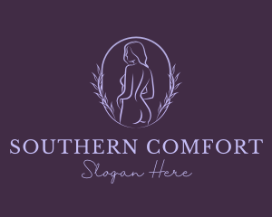 Woman Nude Body logo design