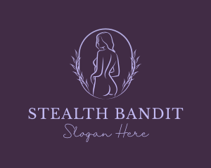 Woman Nude Body logo design