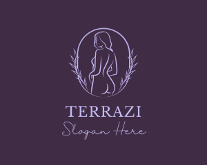 Woman Nude Body logo design