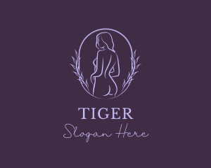 Woman Nude Body logo design