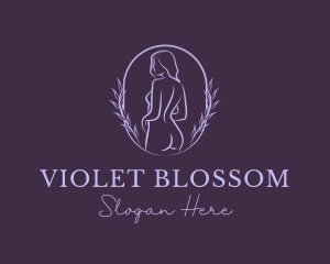 Woman Nude Body logo design