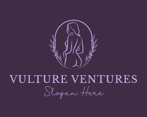 Woman Nude Body logo design