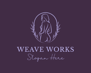 Woman Nude Body logo design