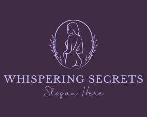 Woman Nude Body logo design