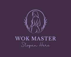 Woman Nude Body logo design