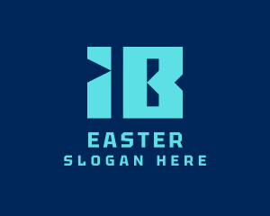 Letter IB Tech Monogram  Logo