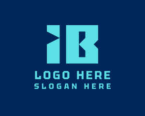 Networking - Letter IB Tech Monogram logo design