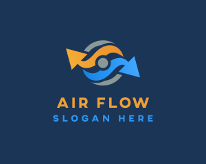 Arrow Air Circulation logo design