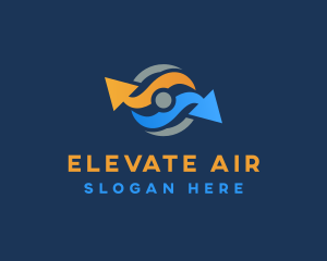 Arrow Air Circulation logo design