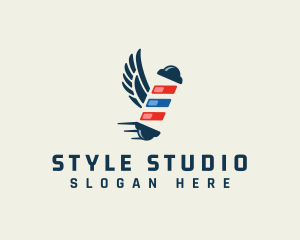 Barbershop Grooming Styling logo design