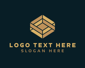 Interior Design - Tile Floorboard Pattern logo design