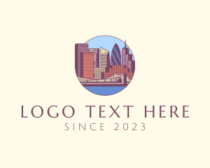 Office Space - London City Skyline logo design