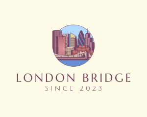 London - London City Skyline logo design