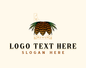 Southern Longleaf Pine - Western Pine Idaho logo design