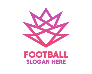 Symbol - Pink Geometric Flower logo design