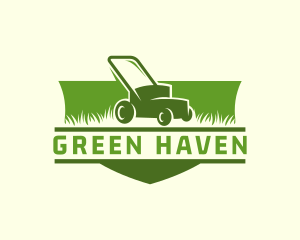 Agriculture Landscape Lawn Mower logo design