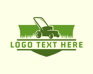 Agriculture Landscape Lawn Mower Logo