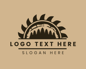 Craft - Forest Wood Sawmill logo design