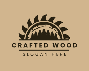 Forest Wood Sawmill logo design