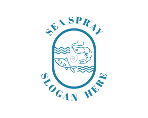 Fish Shrimp Seafood logo design