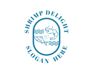 Fish Shrimp Seafood logo design
