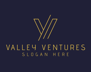 Venture Capital Asset Management Letter V logo design