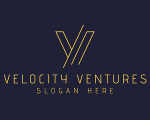 Venture Capital Asset Management Letter V logo design