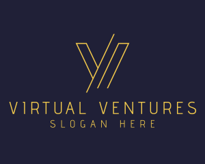 Venture Capital Asset Management Letter V logo design