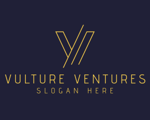 Venture Capital Asset Management Letter V logo design