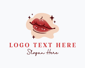 Adult - Sexy Red Lipstick logo design