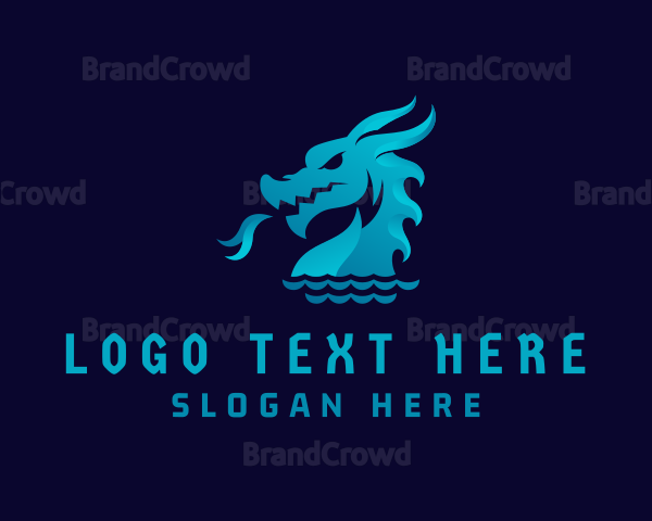 Sea Dragon Creature Logo