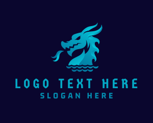 Sea Dragon Creature logo design