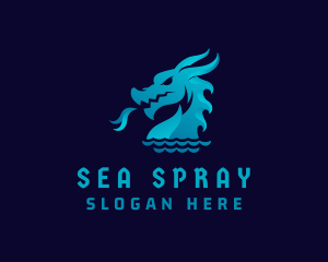 Sea Dragon Creature logo design