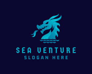 Sea Dragon Creature logo design