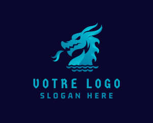 Gaming - Sea Dragon Creature logo design