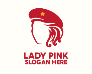 Red Hat Lady logo design