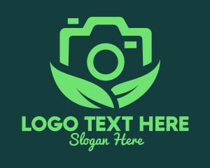 Digicam - Green Eco Photography Camera logo design