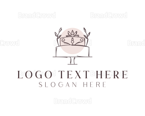 Dessert Wedding Cake Logo