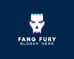 Fangs - Skeleton Skull Fangs logo design