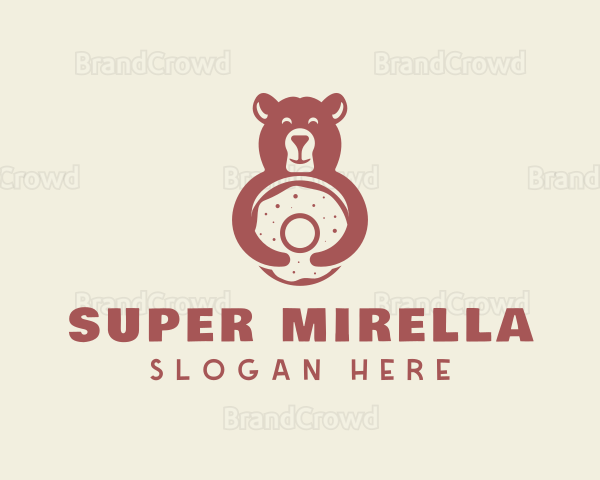 Smiling Bear Bagel Logo