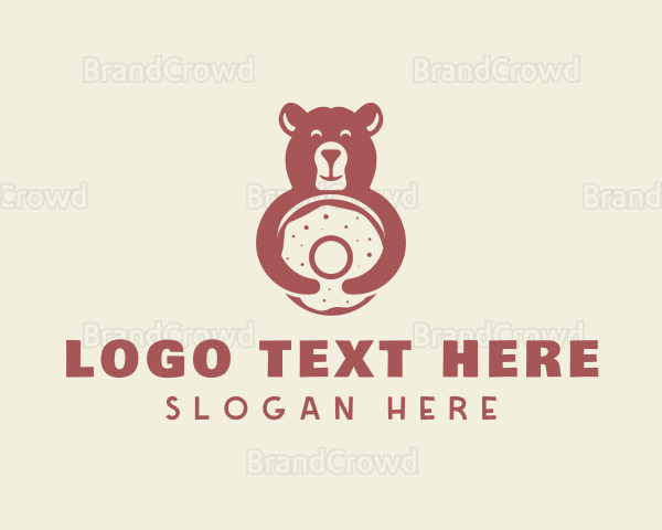 Smiling Bear Bagel Logo