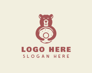 Smiling Bear Bagel Logo