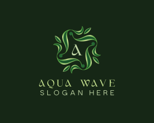 Leaf Wave Wellness logo design